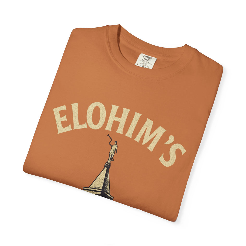"Elohim's Favorite Apostate" Unisex Garment-Dyed T-shirt