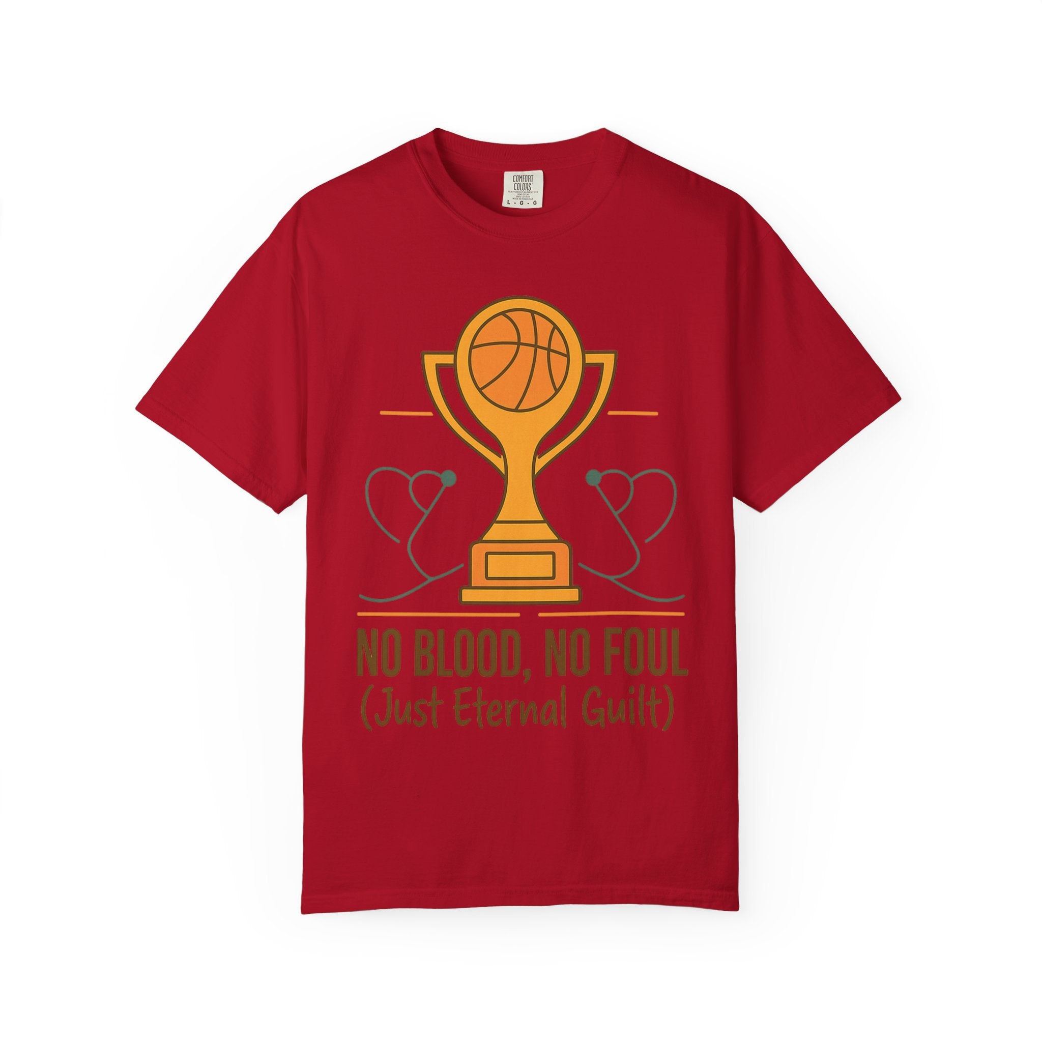 "No Blood, No Foul" Unisex Garment-Dyed T-shirt
