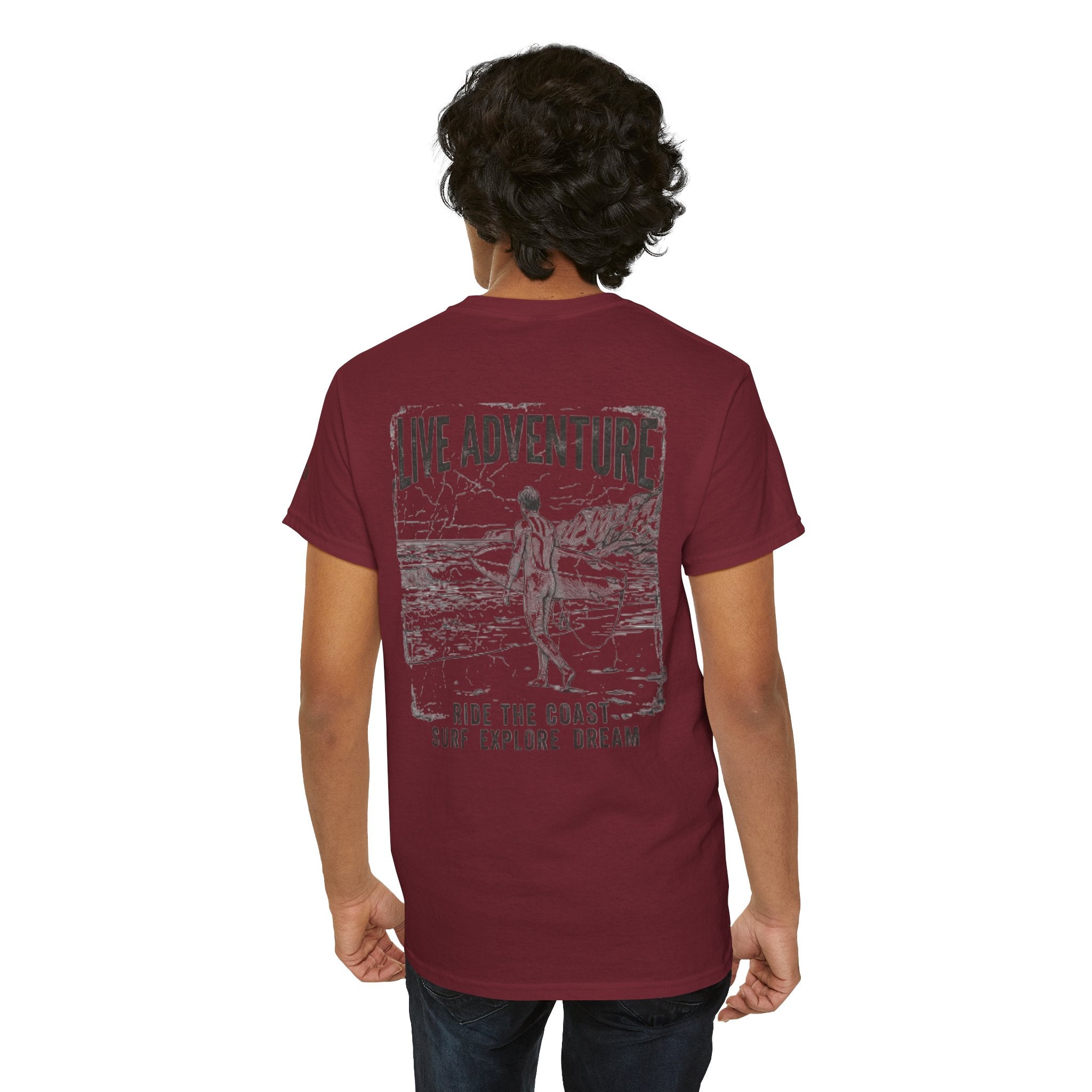 "Live Adventure - Surf" Premium Graphic Tee