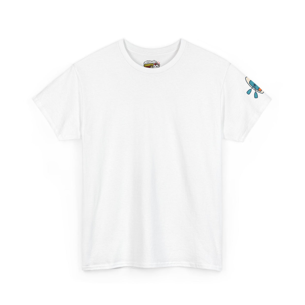 Color: White | Mountain Lake Paddle Board Premium Graphic Tee