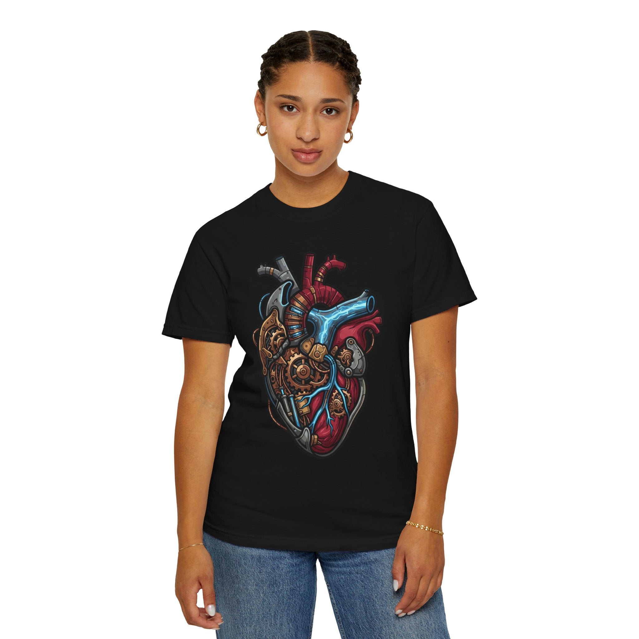 "Mechanical Heart" Unisex Garment-Dyed Tee