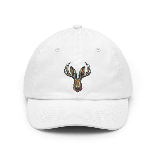 Color: White | Jackalope (American Folklore) Dad Hat — -C