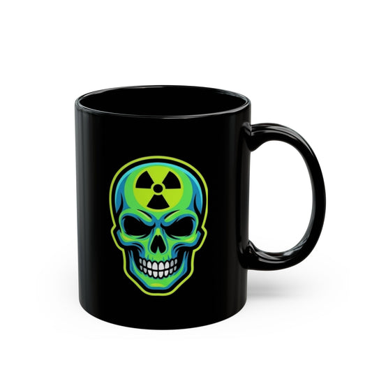 "Radioactive Apparel" Black Ceramic Mug — Graphic