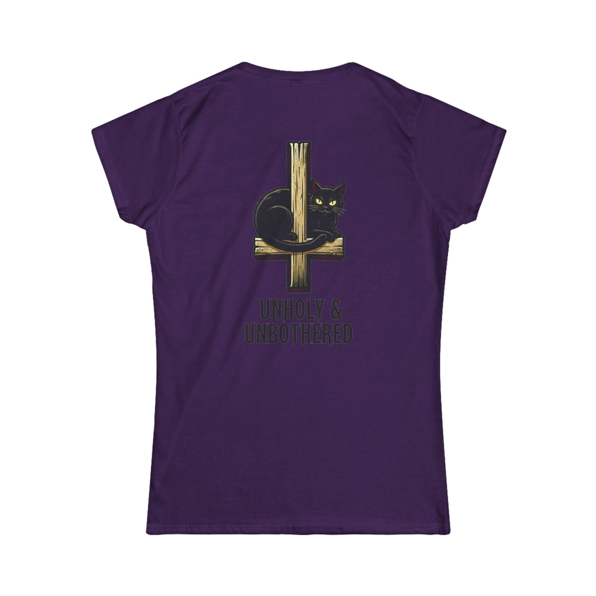 Color: Purple | Unholy and Unbothered Women's Tee