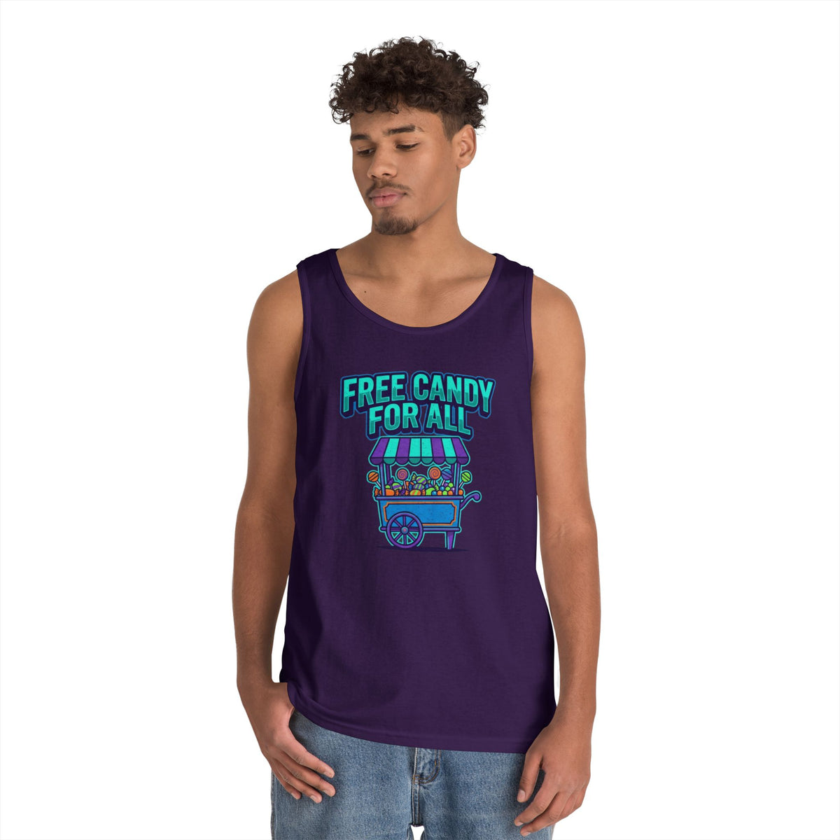 Color: Purple | Free Candy For All Tank Top
