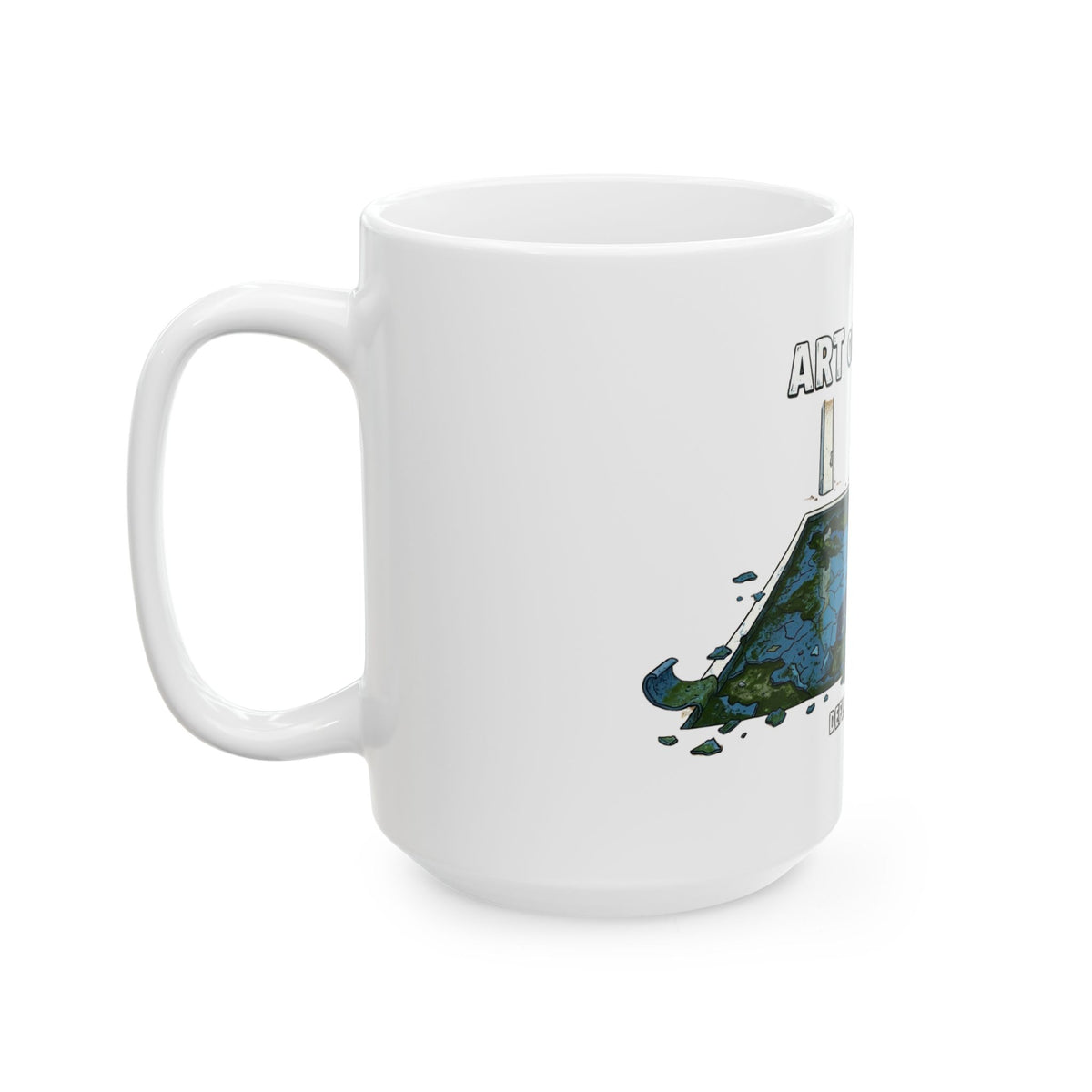 "Art of The Peel" White Ceramic Mug