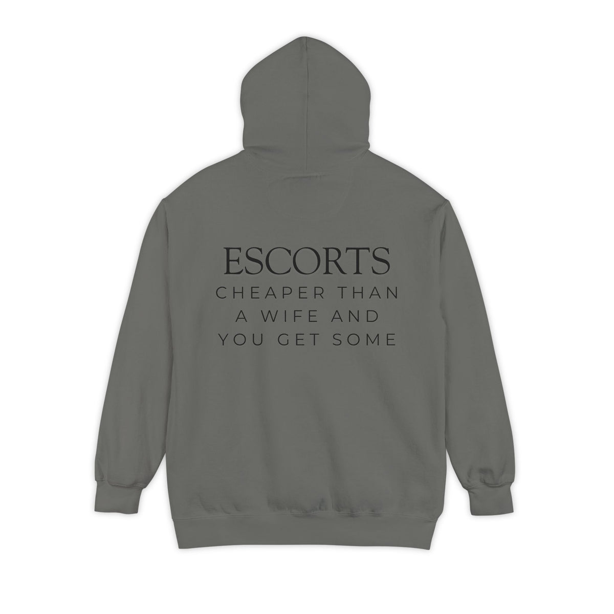 Color: Grey | Escorts Garment-Dyed Hoodie