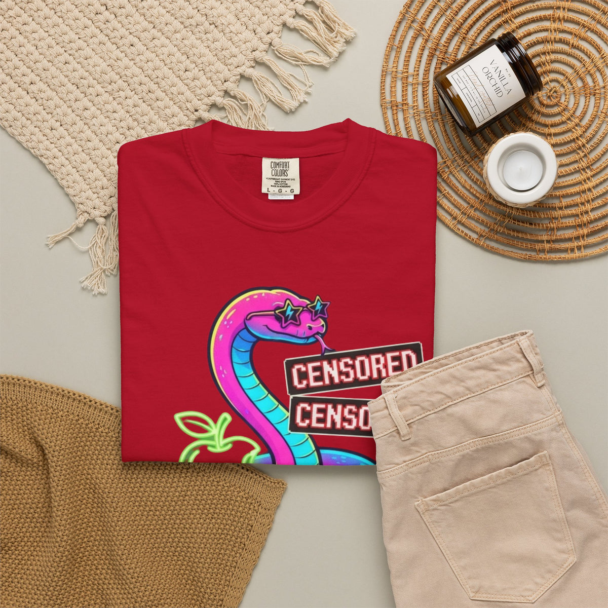 Good Book Series Naked & Unashamed Unisex Garment-Dyed Tee