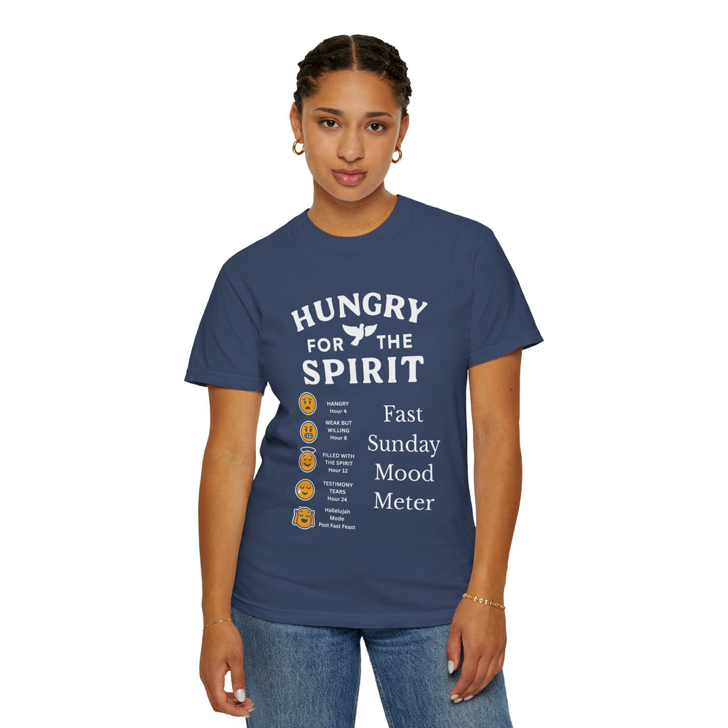 "Fast Sunday Mood Meter" Unisex Garment-Dyed T-shirt