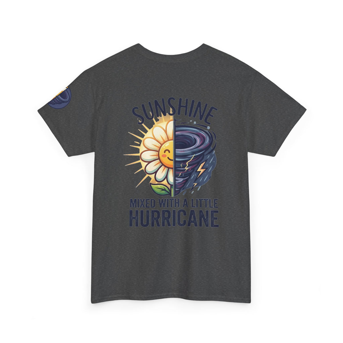 Color: Dark Heather | Sunshine Mixed With A Little Hurricane Premium Graphic Tee