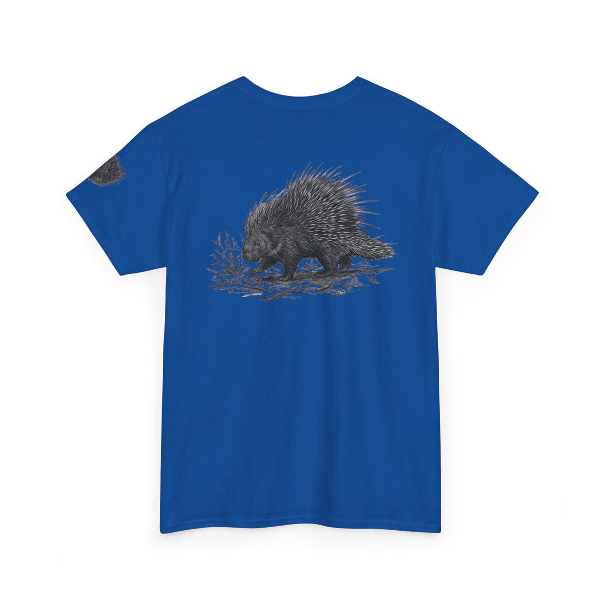 "Pencil Sketch Art Porcupine" Premium Graphic Tee