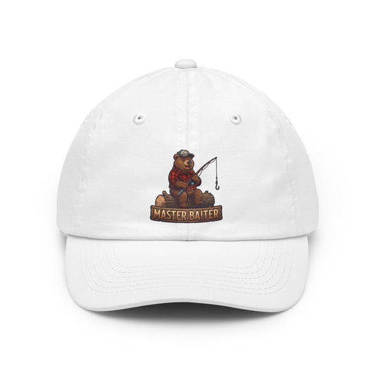 Color: White | Bear Master Baiter Dad Hat