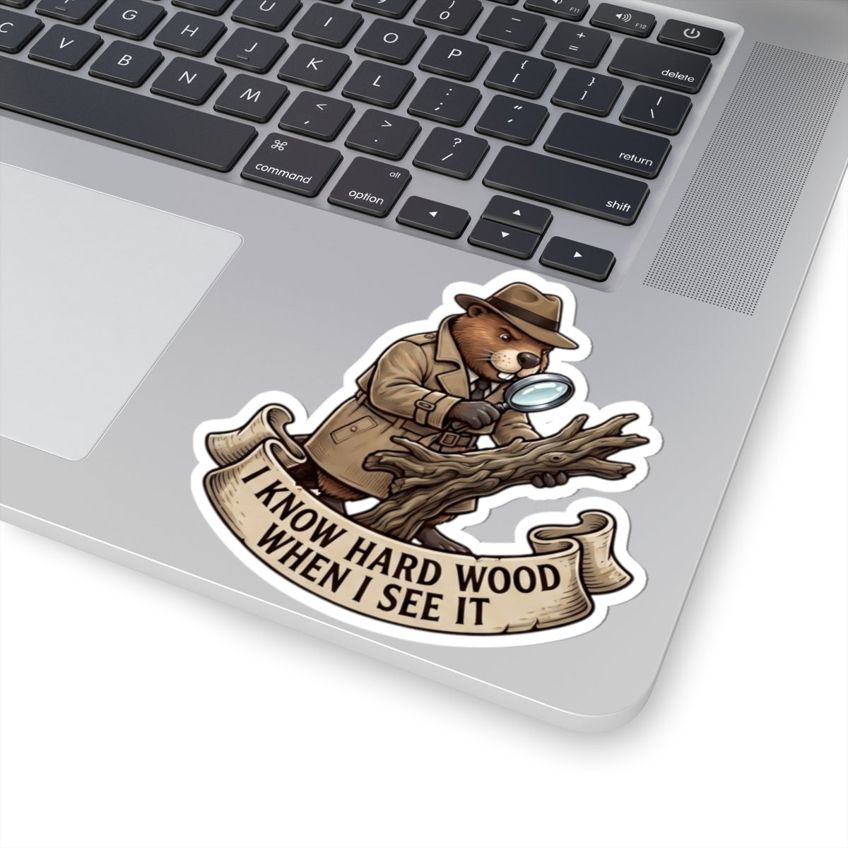 "I Know Hard Wood" Sticker — Main