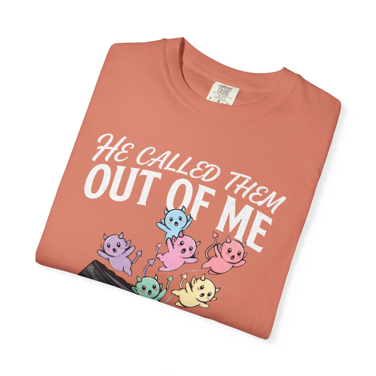 "Good Book Series He Called Them Out Of Me" Unisex Garment-Dyed Tee