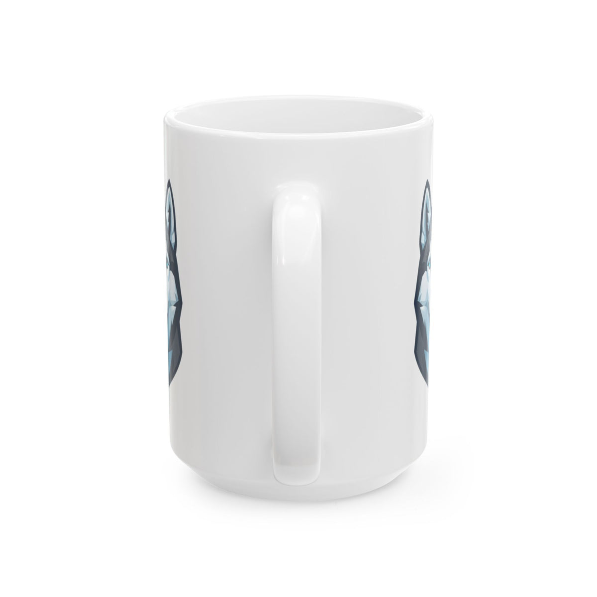 "Siberian Husky Loyal & Free" White Ceramic Mug — Graphic