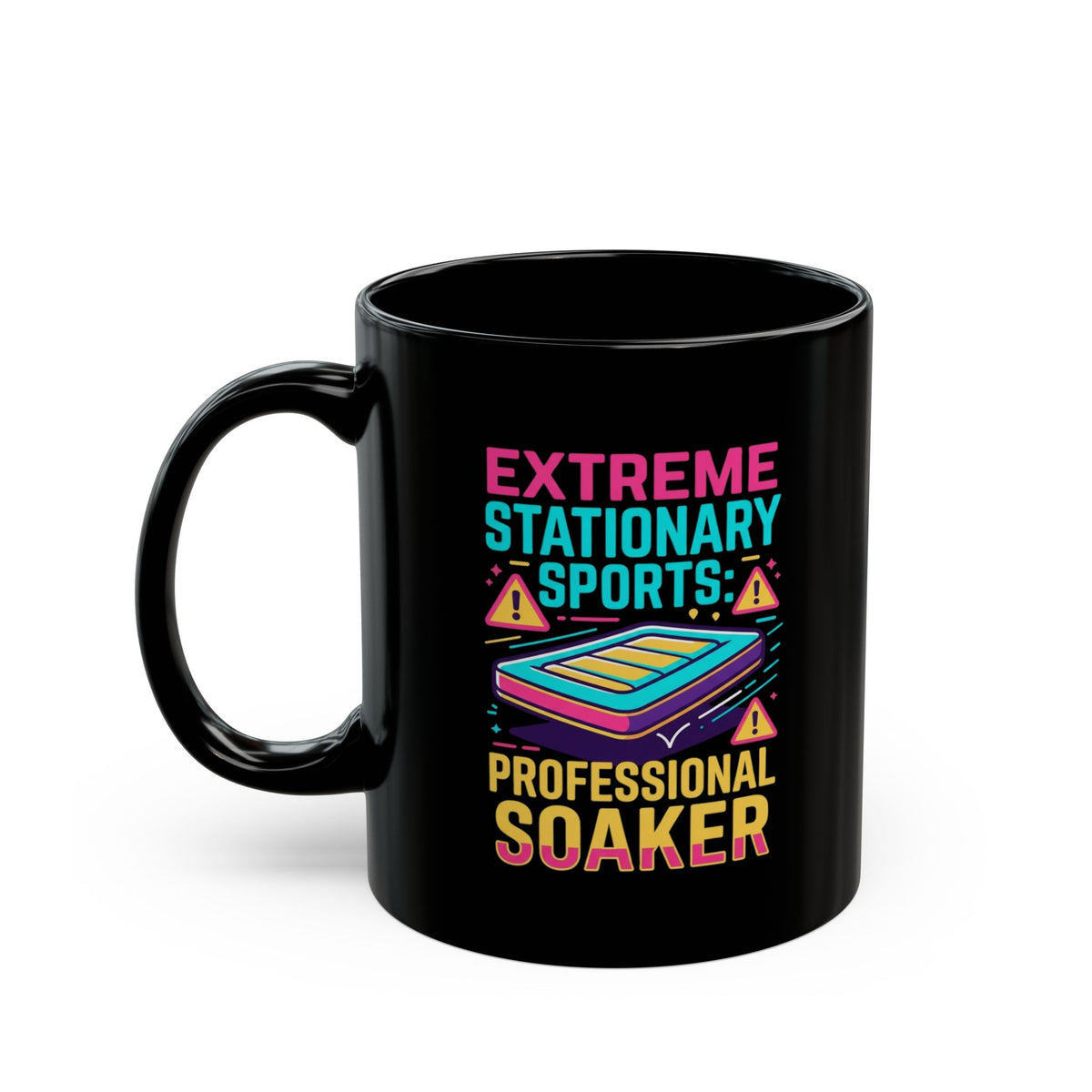 "Professional Soaker" Black Ceramic Mug