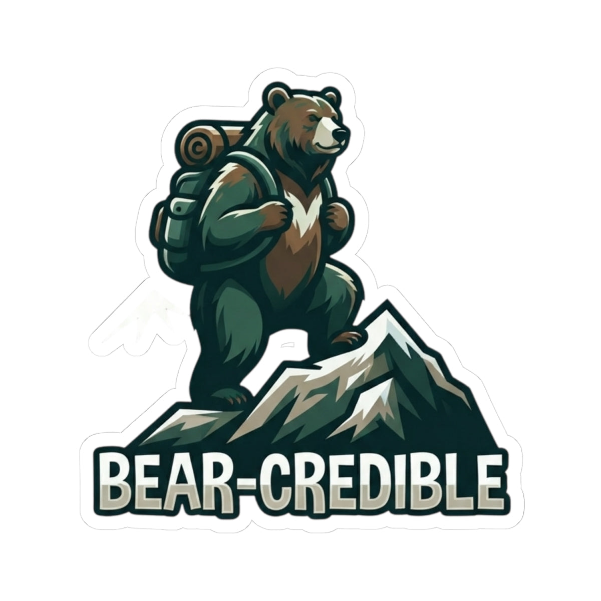 "Bear Credible" Sticker — Main