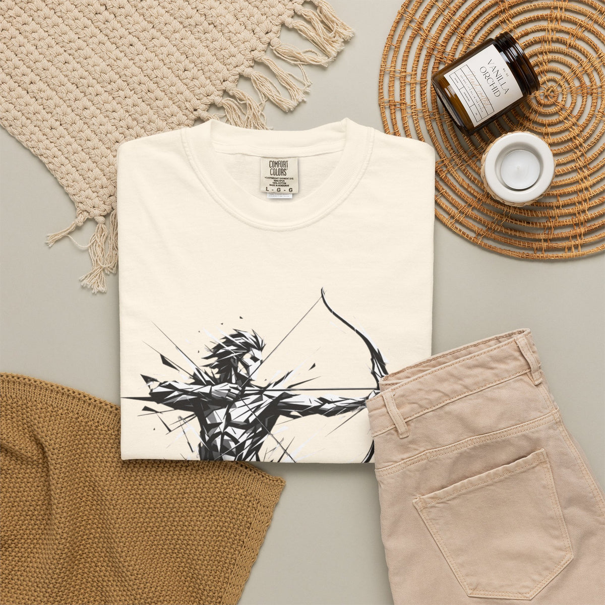 "Sagittarius The Archer Centaur" Unisex Garment-Dyed Tee