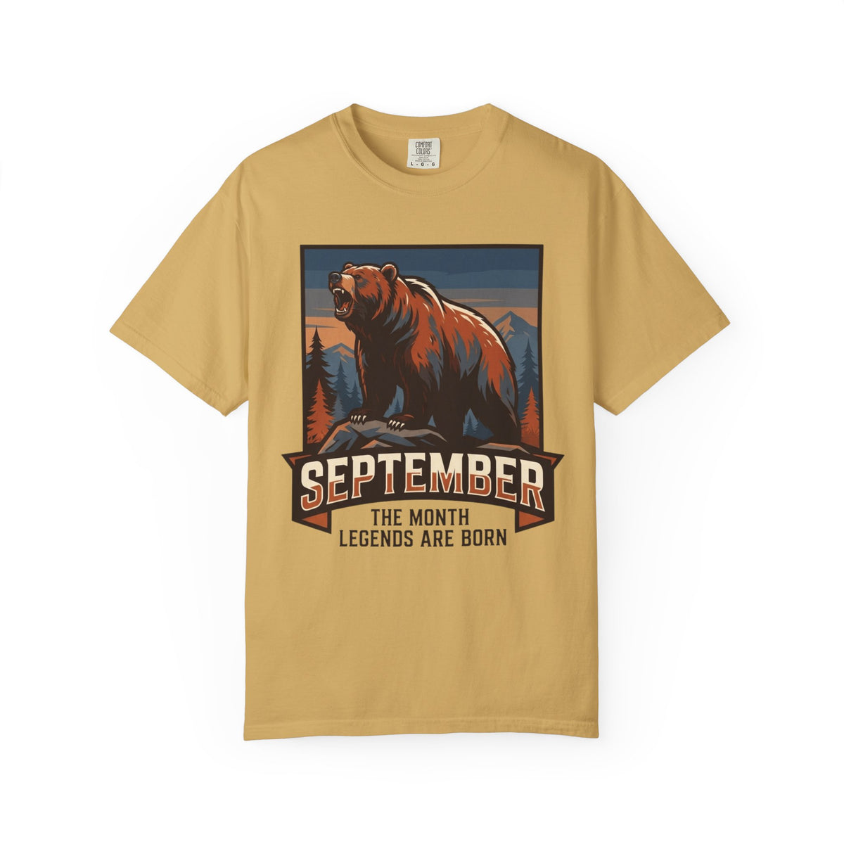 Color: Mustard | September Legend Unisex Garment-Dyed Tee