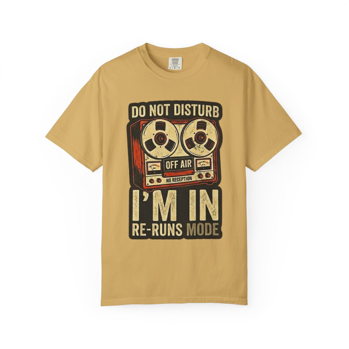 Color: Mustard | Reruns Mode Unisex Garment-Dyed Tee