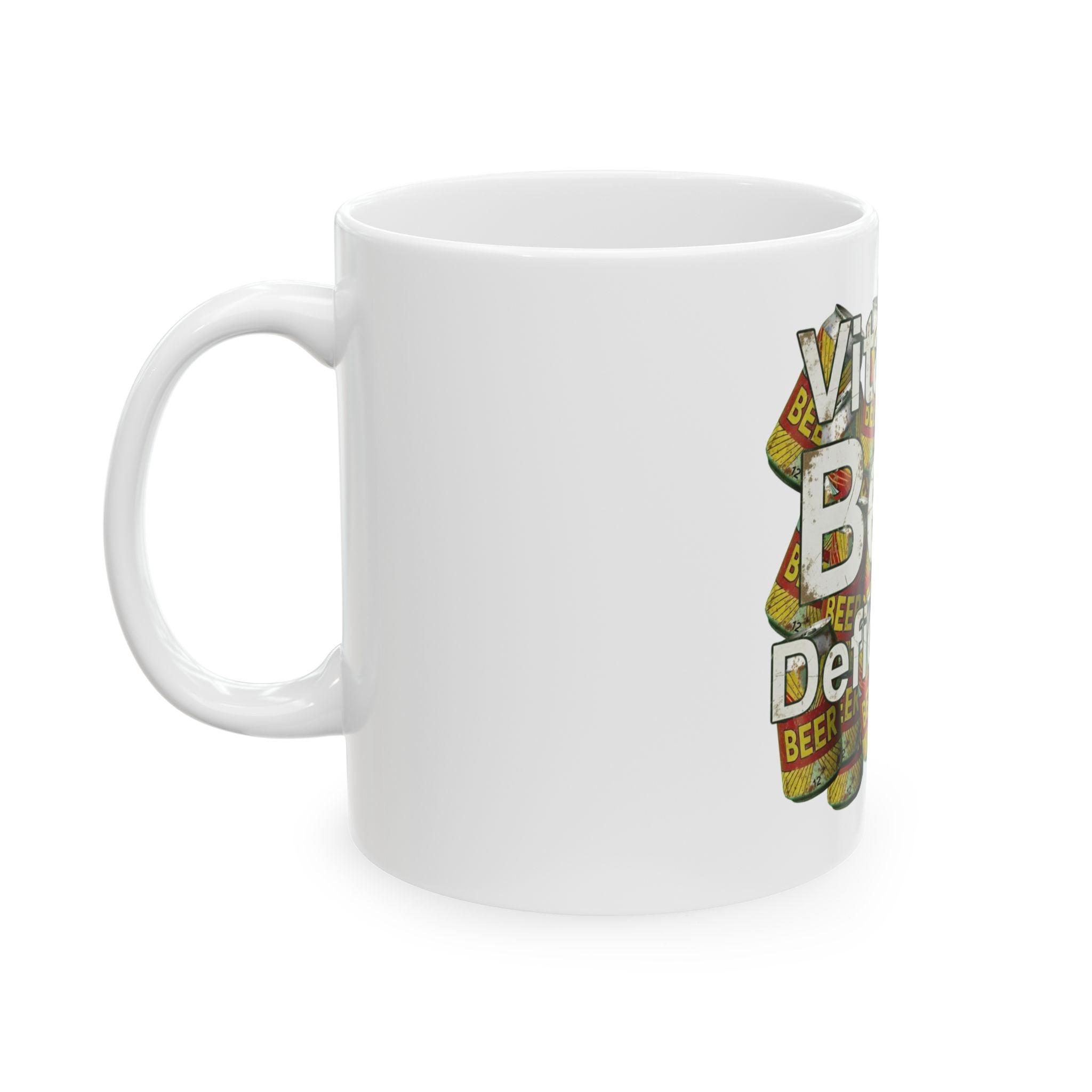 "Vitamin Beer-4" White Ceramic Mug