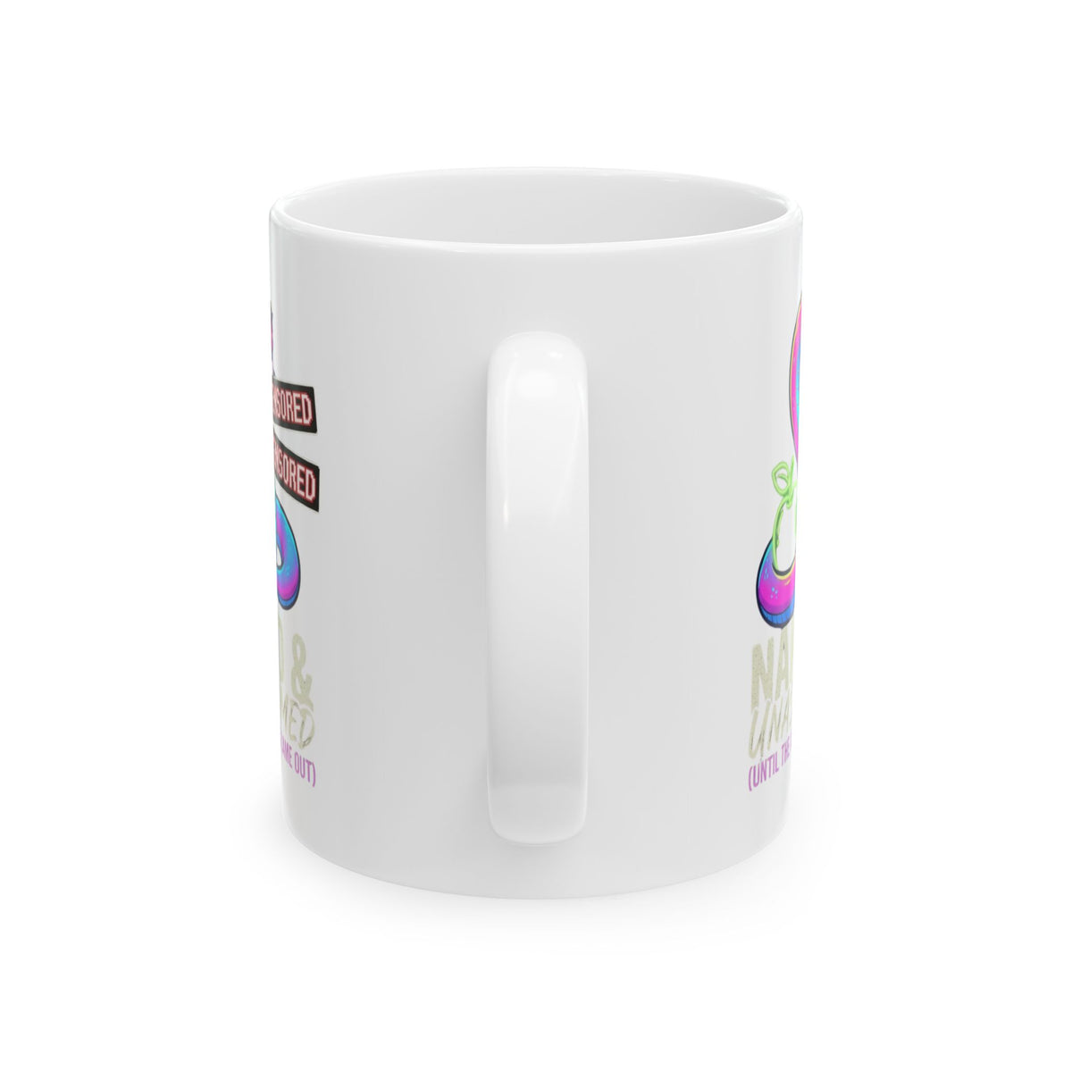 "Good Book Series Naked & Unashamed" White Ceramic Mug