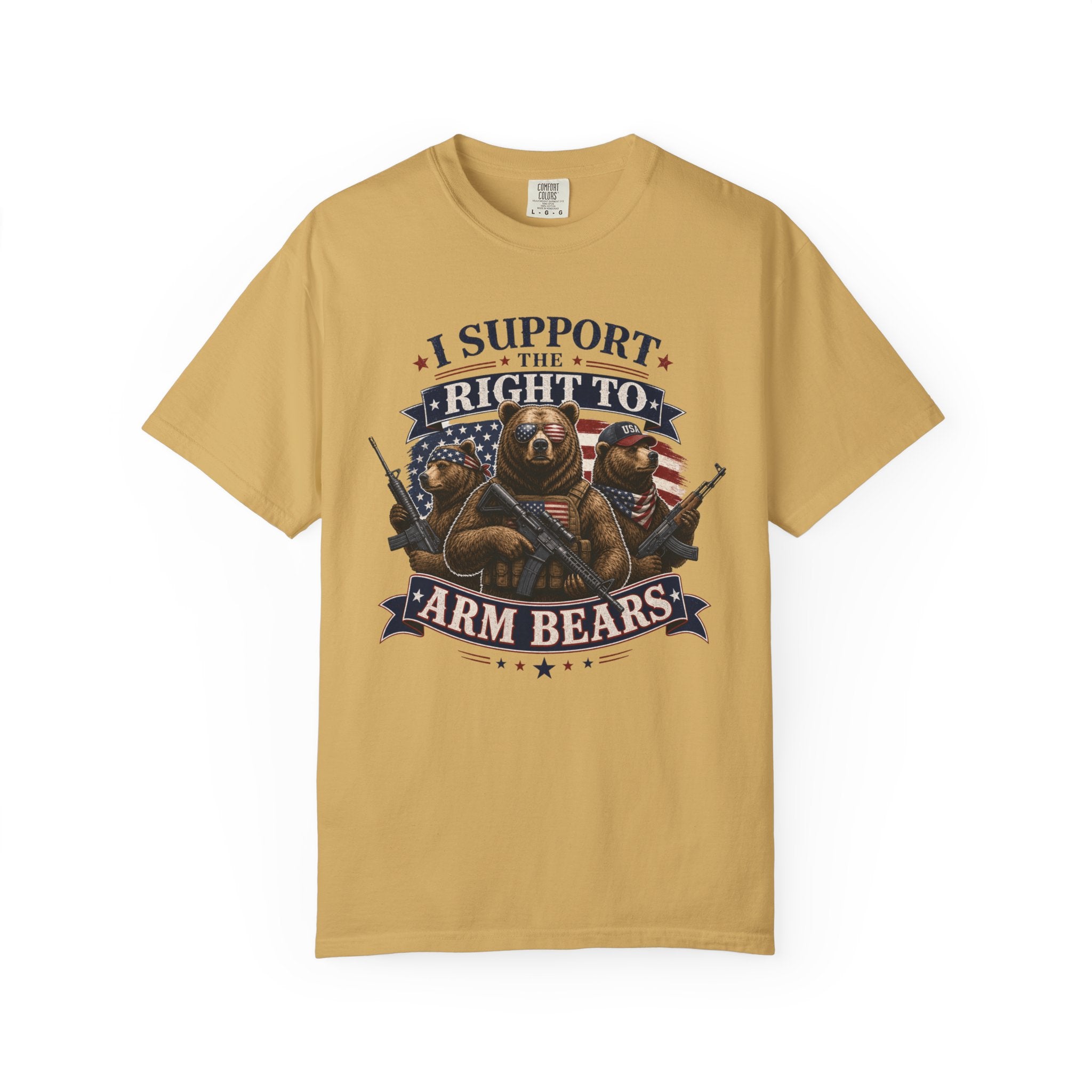 "Armed Bears" Unisex Garment-Dyed Tee