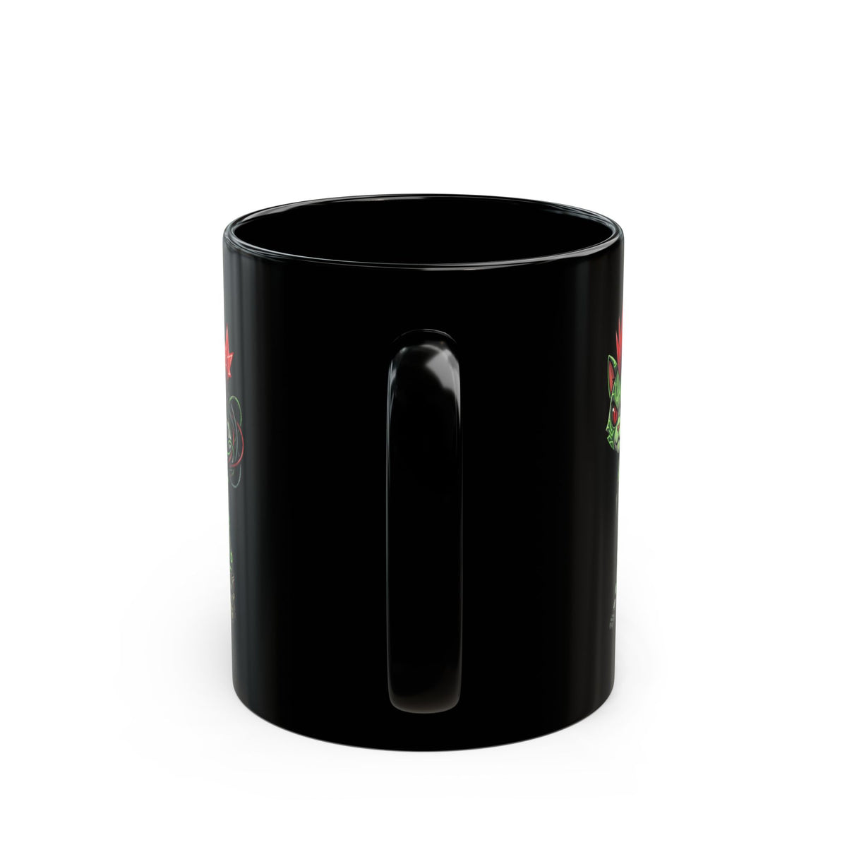 "Boots" Black Ceramic Mug