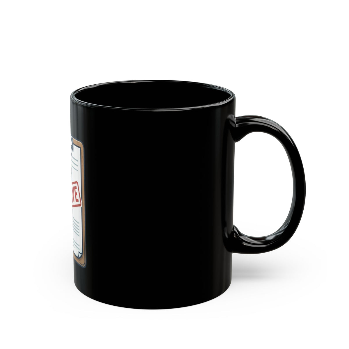 "False Positive IPA" Black Ceramic Mug — Graphic