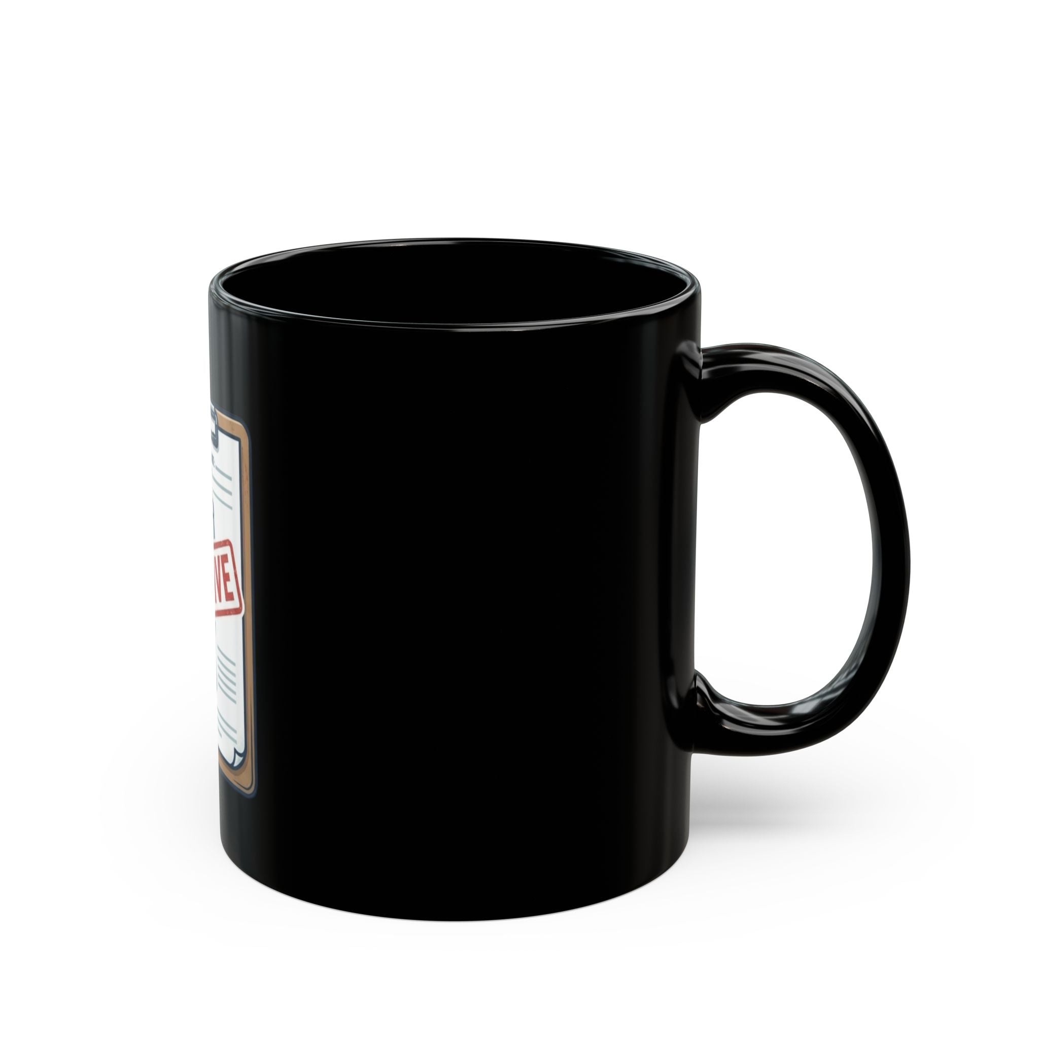 "False Positive IPA" Black Ceramic Mug — Graphic