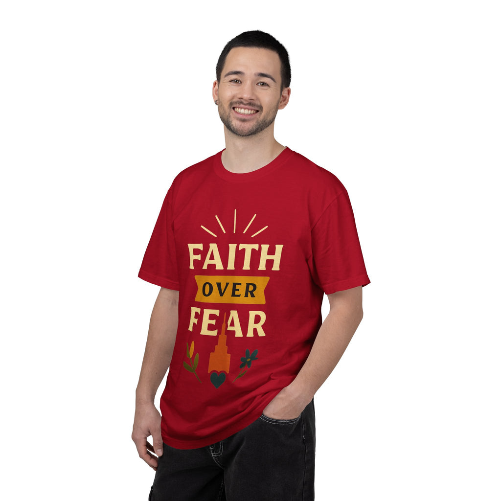 "Faith Over Fear" Unisex Garment-Dyed T-shirt