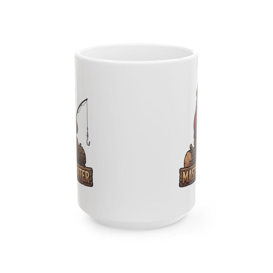 "Bear Master Baiter" White Ceramic Mug