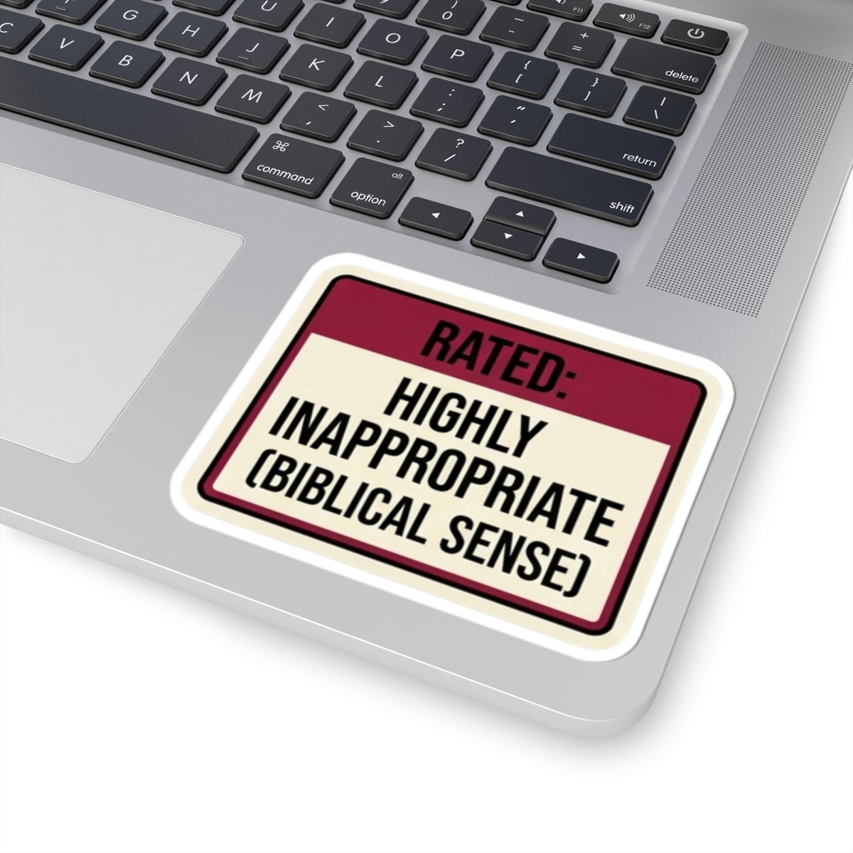 "Good Book Series Highly Inappropriate" Sticker — Main