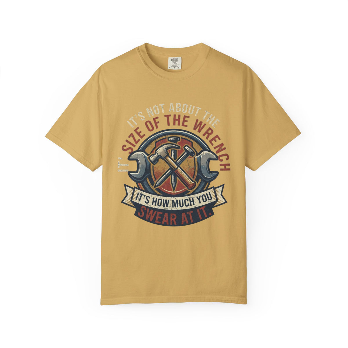 Color: Mustard | Size Matters Unisex Garment-Dyed Tee
