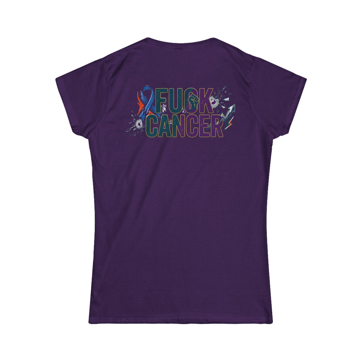 Color: Purple | Fuck Cancer Women's Tee