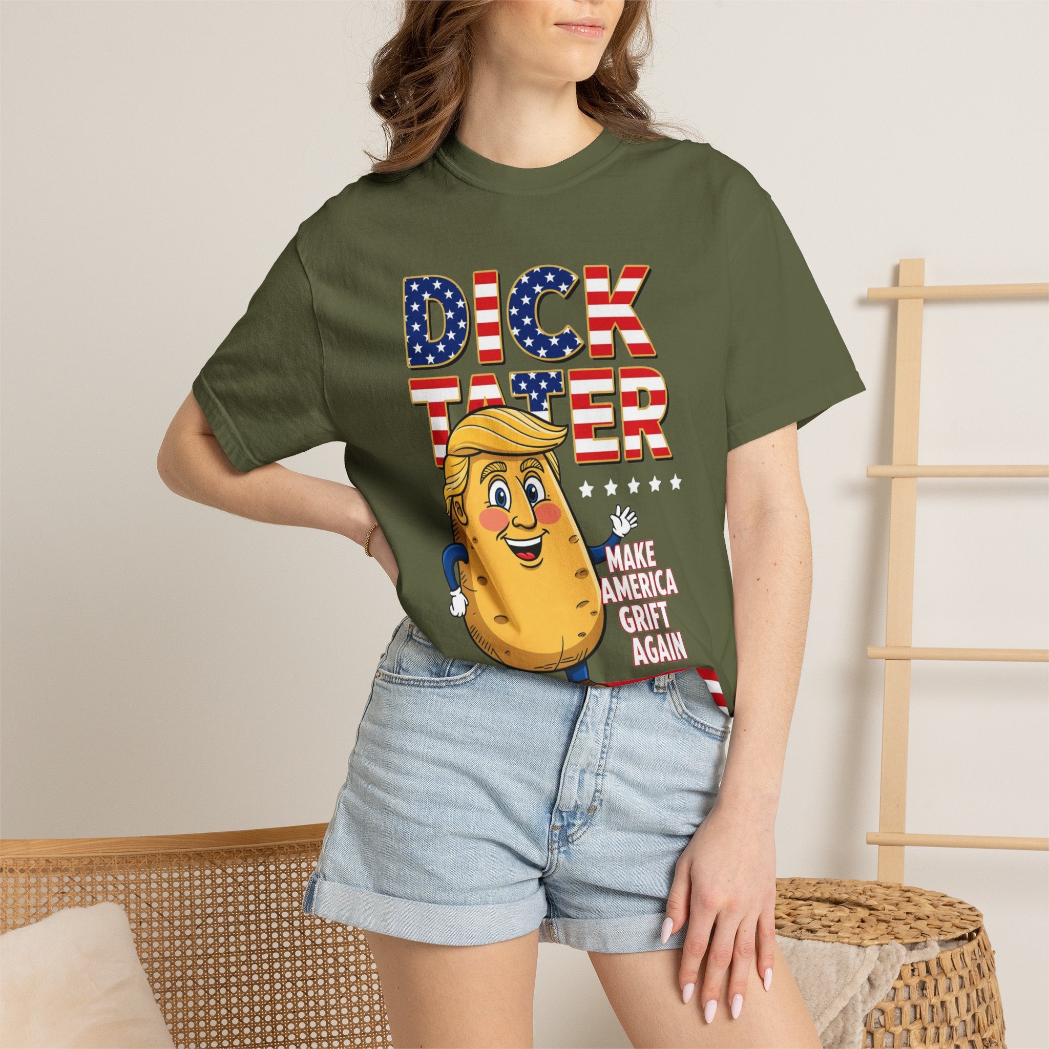 "The Dick Tater (Make America Grift Again)" Unisex Garment-Dyed T-shirt