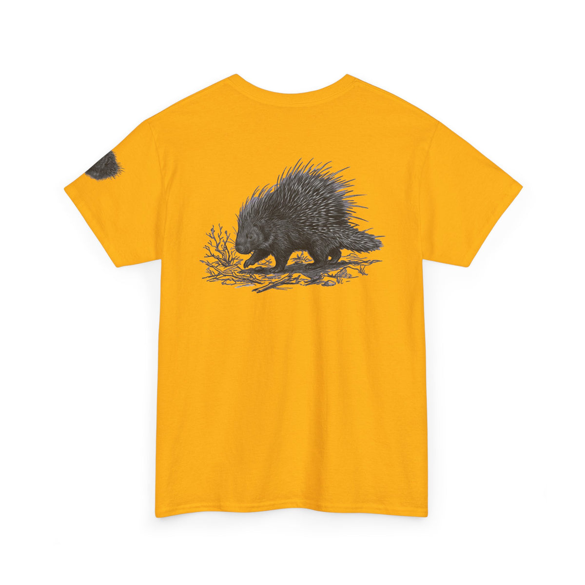 "Pencil Sketch Art Porcupine" Premium Graphic Tee