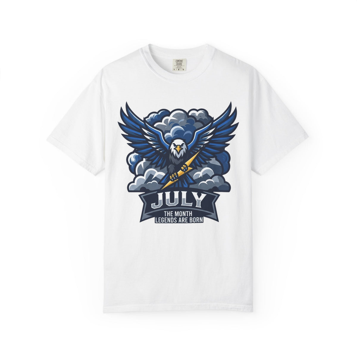 Color: White | July Legend Unisex Garment-Dyed Tee