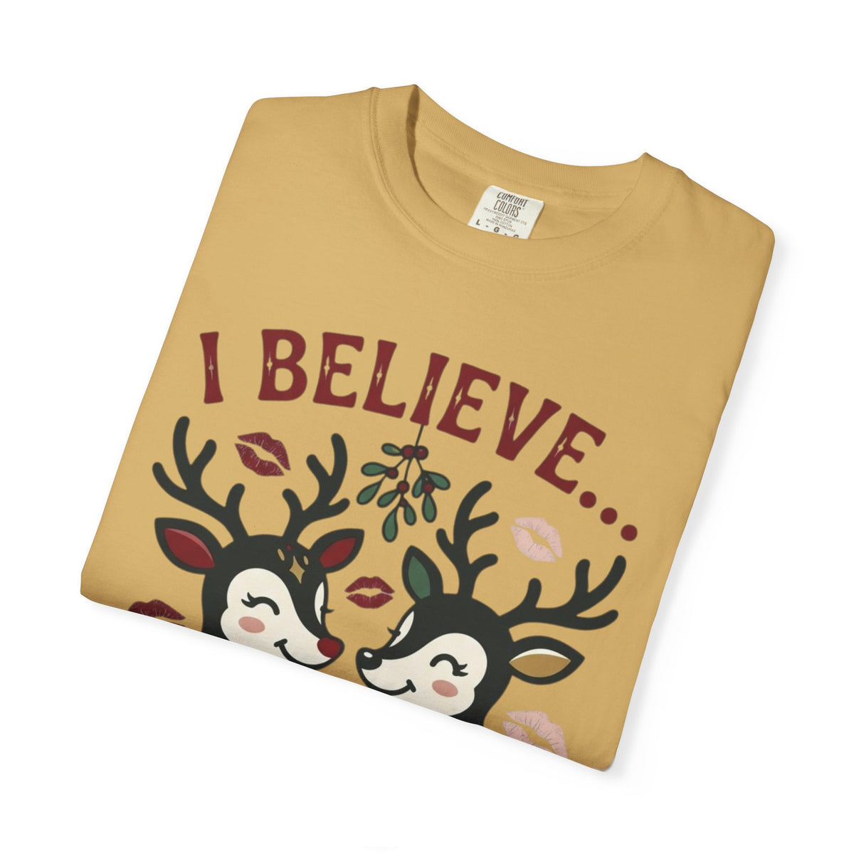 "Bad Decisions Under the Mistletoe" Unisex Garment-Dyed Tee