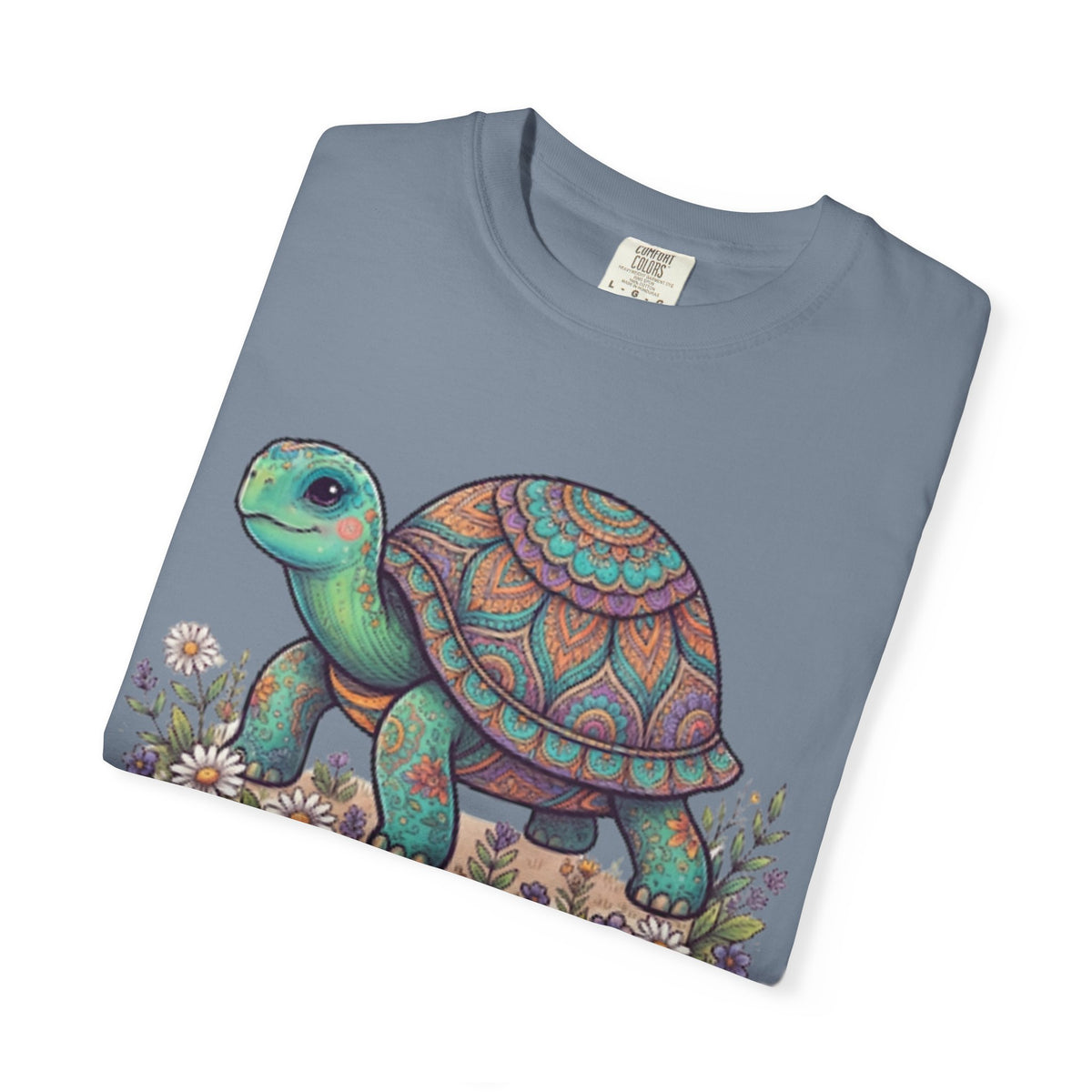 "Hippy Turtle" Unisex Garment-Dyed Tee