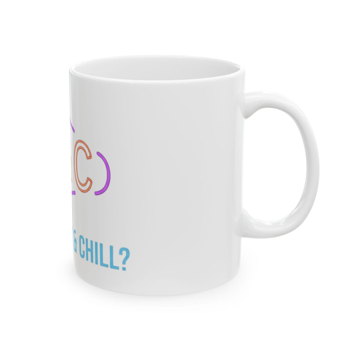 "Good Book Series Blasphemy & Chill" White Ceramic Mug — Graphic