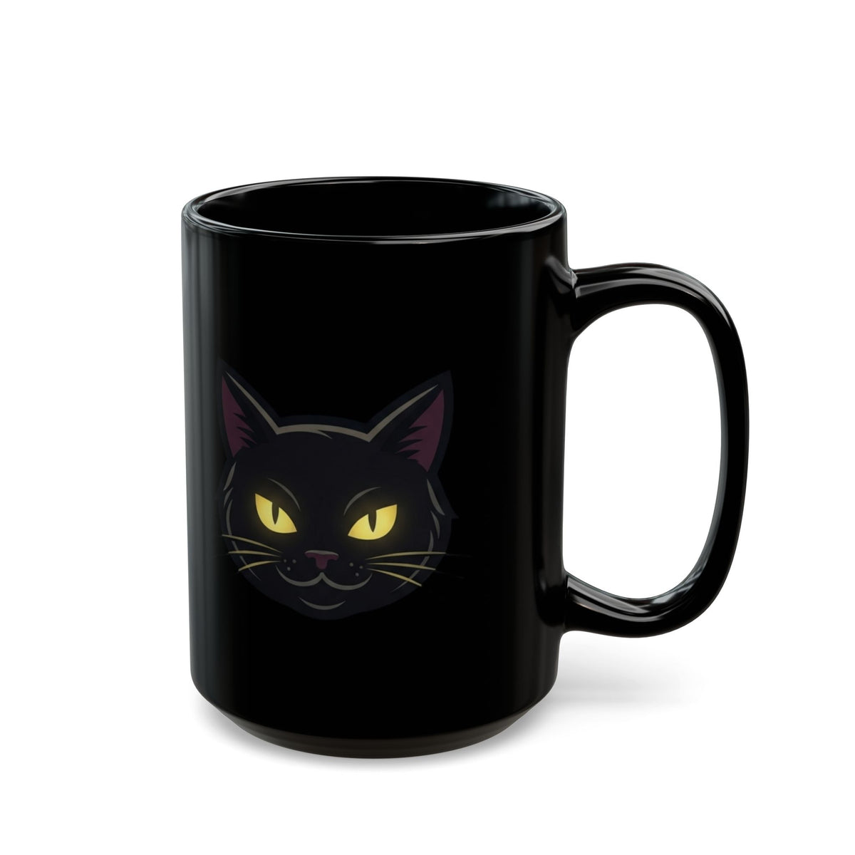 "Unholy and Unbothered" Black Ceramic Mug — Graphic