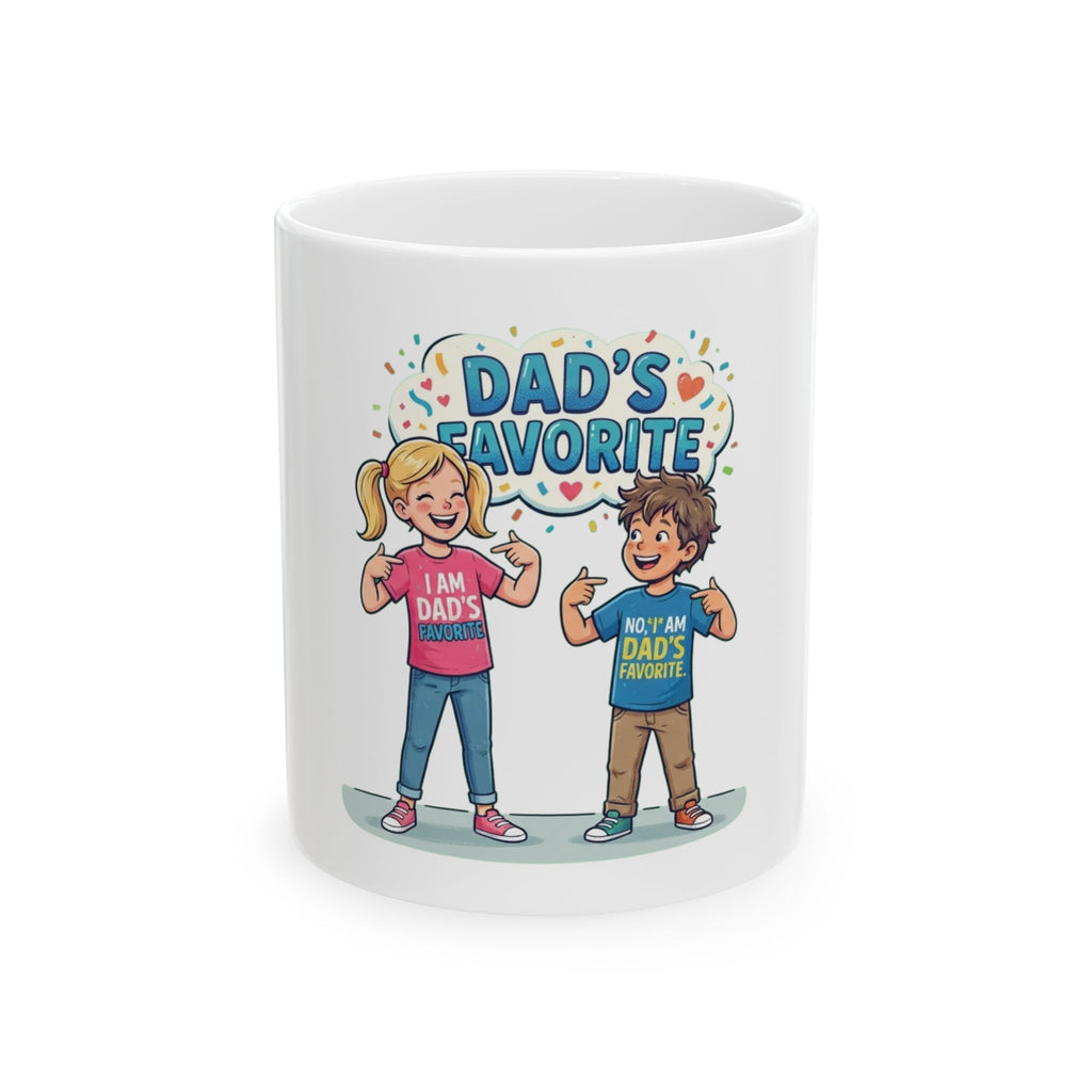 "Dad's Favorite" White Ceramic Mug