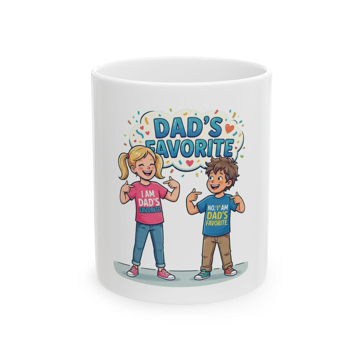 "Dad's Favorite" White Ceramic Mug