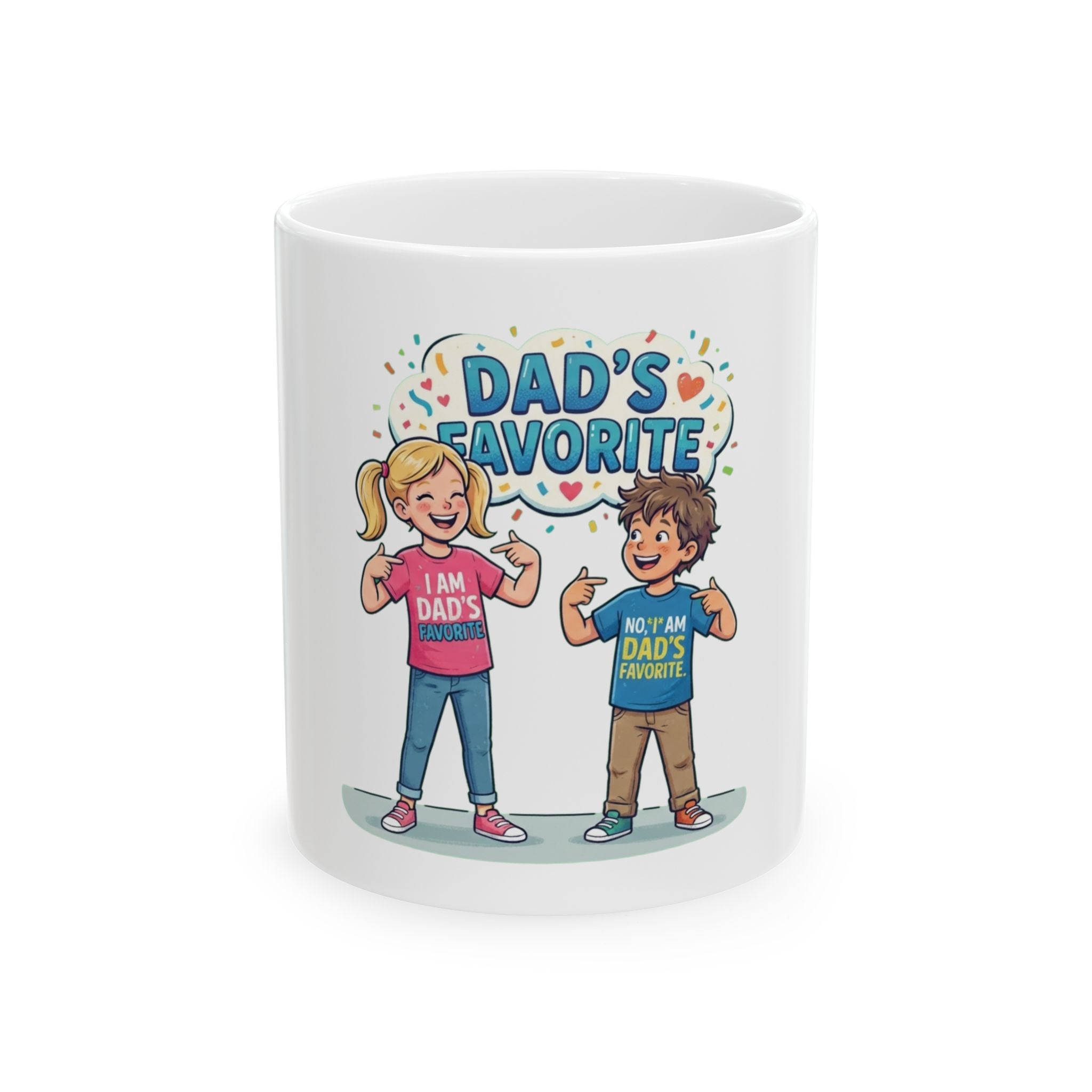 "Dad's Favorite" White Ceramic Mug