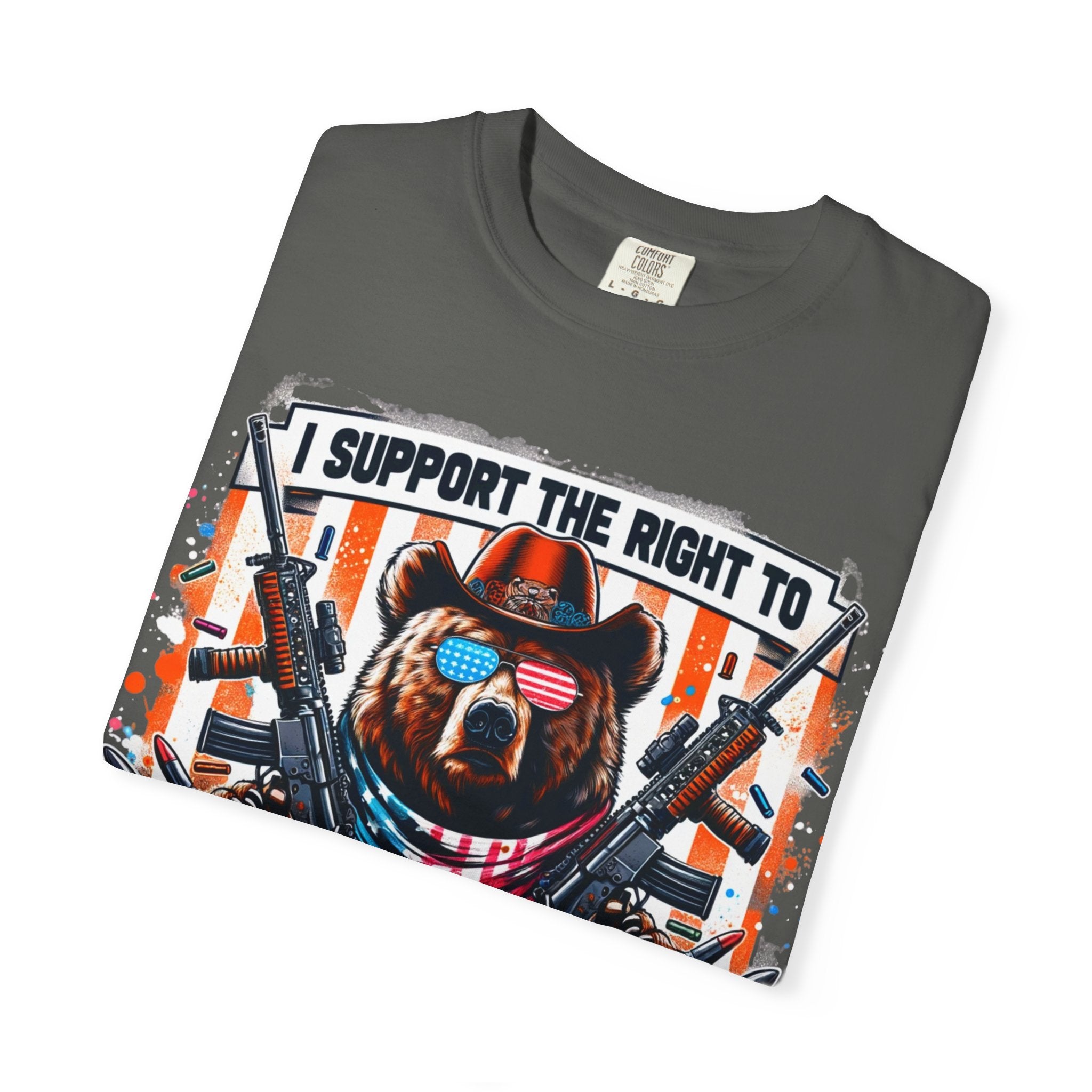 "The Right to Arm Bears" Unisex Garment-Dyed T-shirt