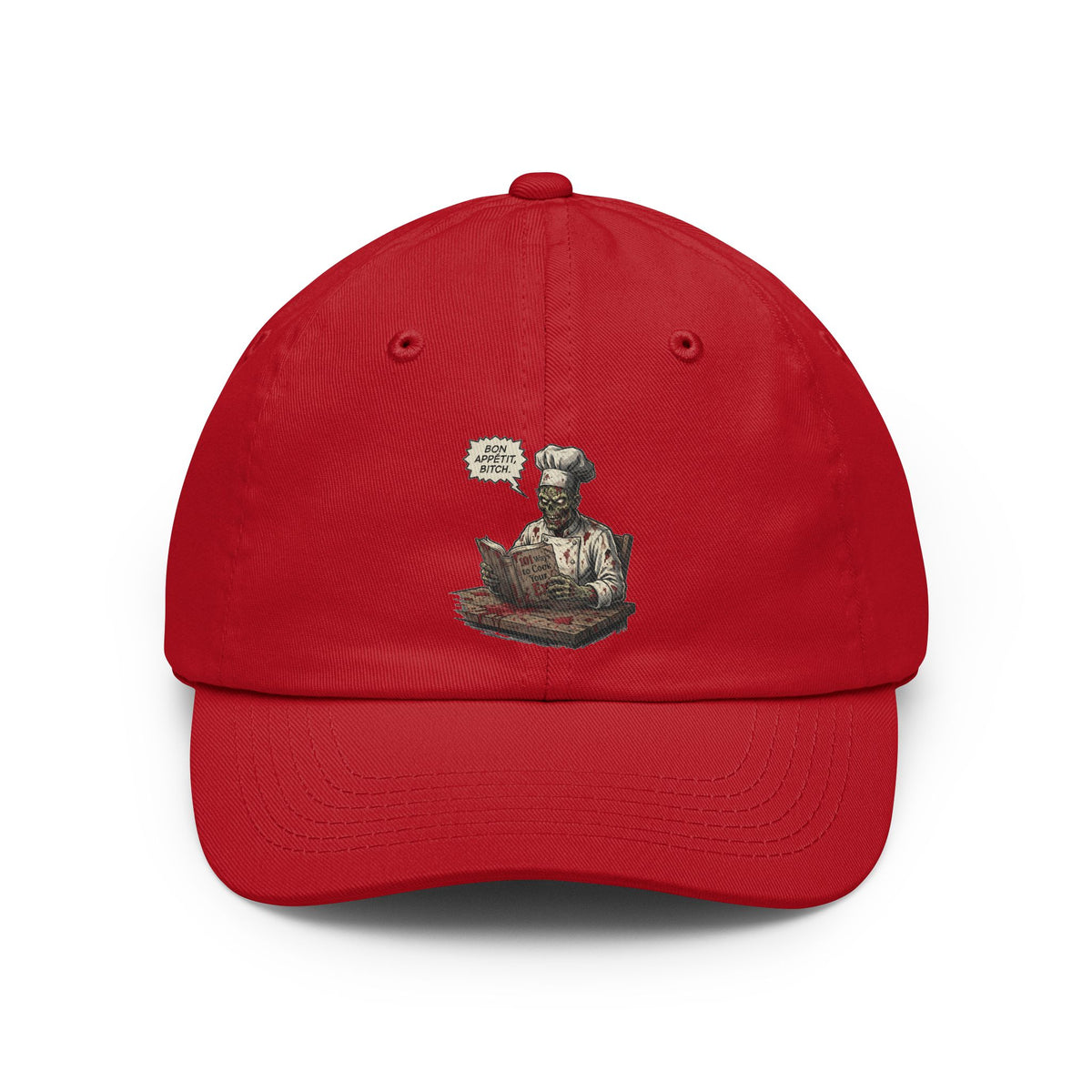 Color: Red | Bon Appetit Bitch Dad Hat