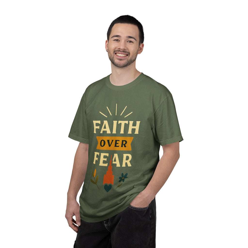 "Faith Over Fear" Unisex Garment-Dyed T-shirt