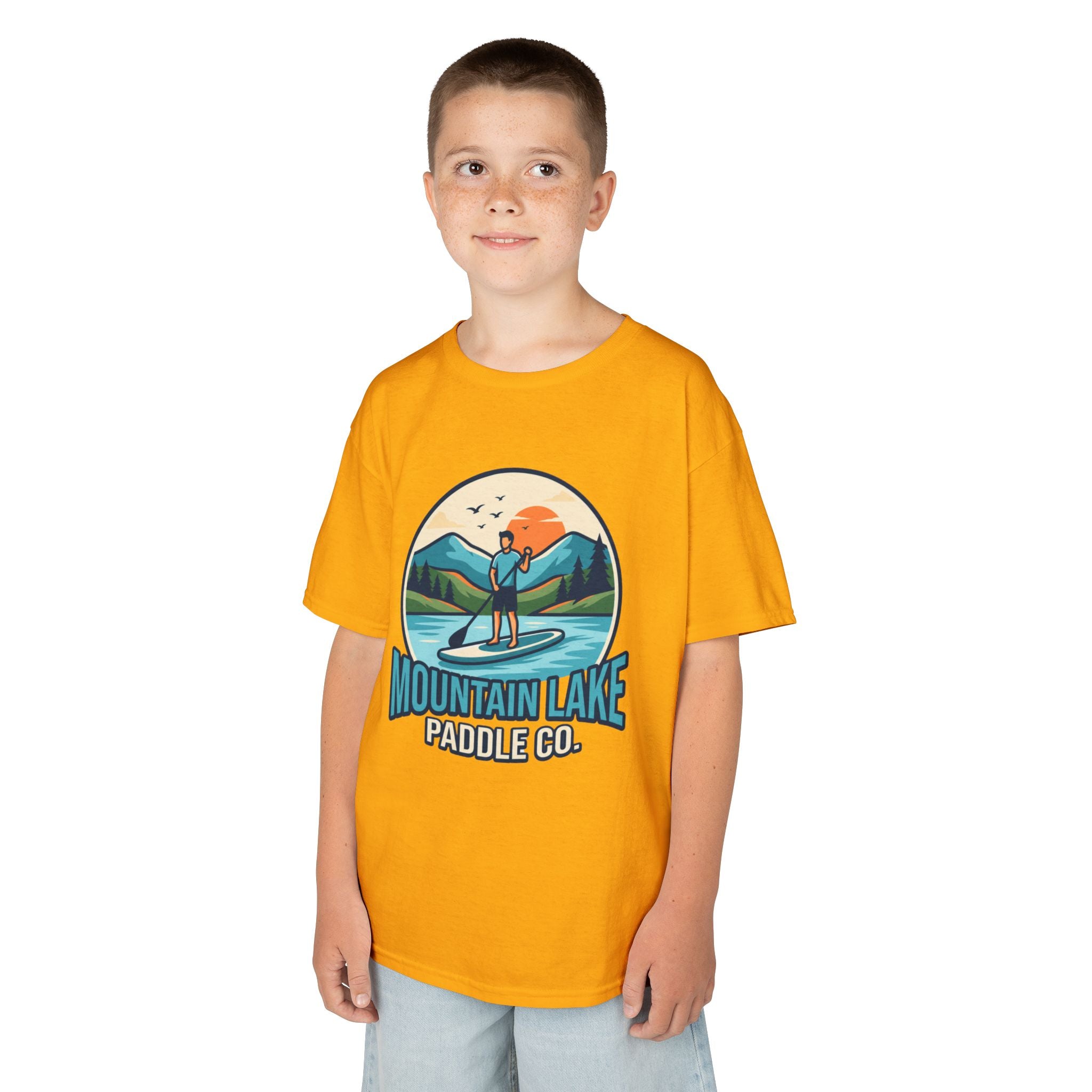 "Mountain Lake Paddle Board" Kids Tee