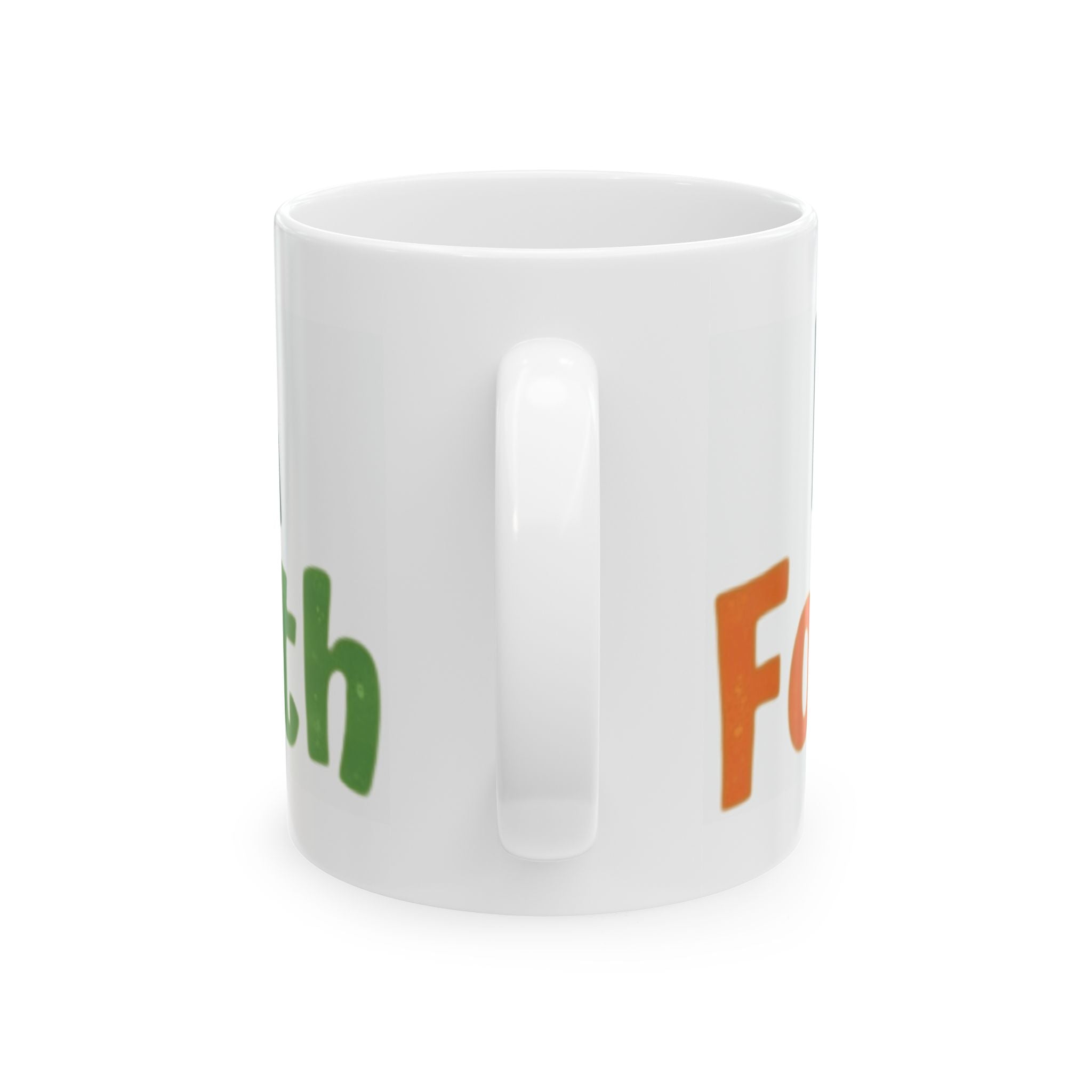"Fowl Mouth" White Ceramic Mug — Graphic